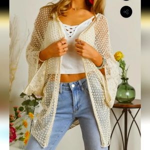 Stylish over-everything cover up open tunic